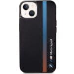 BMW BMHCP14S22HVGV Black IML Tricolor Stripe Kryt iPhone 14