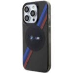 BMW BMHMP14LHDTK Grey Tricolor Stripes MagSafe Kryt iPhone 14 Pro