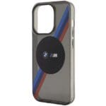 BMW BMHMP14LHDTK Grey Tricolor Stripes MagSafe Kryt iPhone 14 Pro