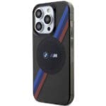 BMW BMHMP14XHDTK Grey Hardcase Tricolor Stripes MagSafe Kryt iPhone 14 Pro Max