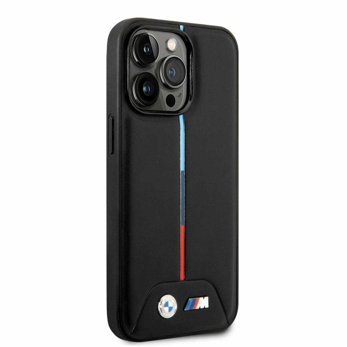BMW M Tricolor Stripe Kryt iPhone 14 Pro Black