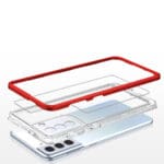 Clear 3in1 Silicone Frame Red Kryt Samsung Galaxy S23