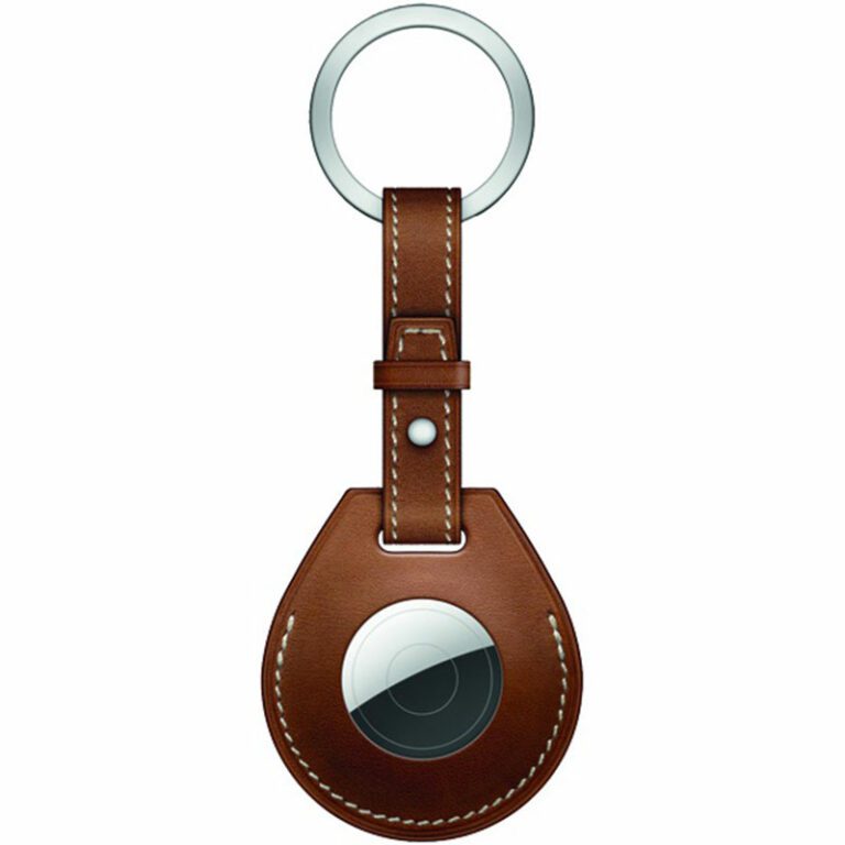 COTEetCI Leather Keychain Kryt na AirTag Brown