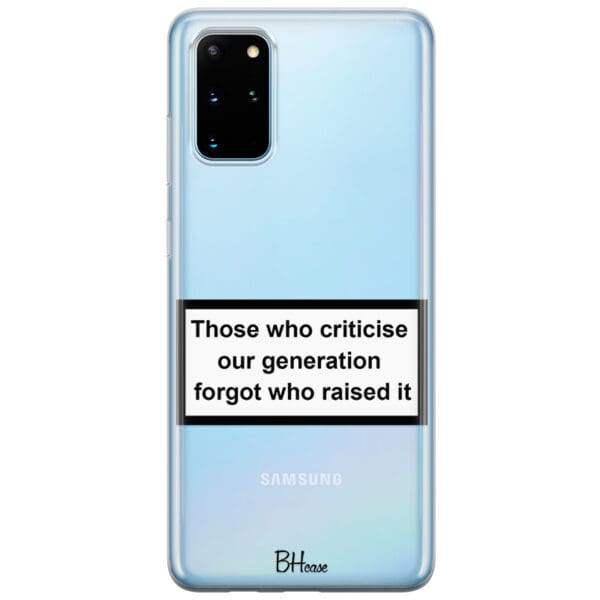 Criticise Generation Kryt Samsung S20 Plus