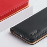 Dux Ducis Hivo Leather Flip Genuine Leather Wallet Cards And Documents Black Kryt Samsung Galaxy S22 Plus
