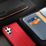 Dux Ducis Hivo Leather Flip Genuine Leather Wallet Cards And Documents Red Kryt Samsung Galaxy S22 Ultra