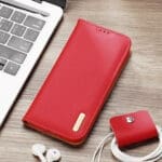 Dux Ducis Hivo Leather Flip Genuine Leather Wallet Cards And Documents Red Kryt Samsung Galaxy S22 Ultra
