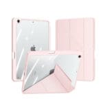 Dux Ducis Magi Case for iPad 10.2 2021/2020/2019 Smart Cover with Stand and Storage for Apple Pencil Pink