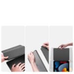 Dux Ducis Magi Case for iPad 10.9 2022 (10 gen.) Cover with Stylus Holder Smart Cover Stand Gray