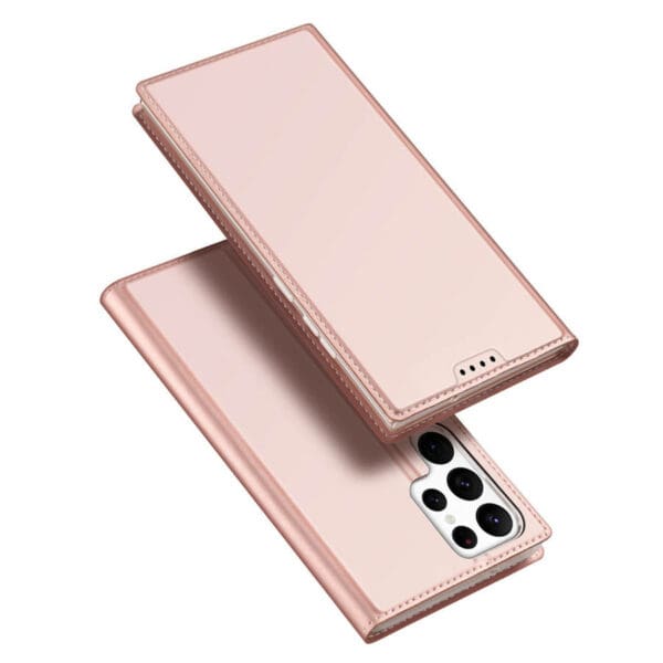 Dux Ducis Skin Pro Flip Card Wallet Stand Pink Kryt Samsung Galaxy S23 Ultra