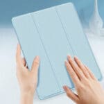 Dux Ducis Toby ArmoRed Tough Smart Cover for iPad Mini 2021 with a holder for Apple Pencil Blue