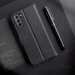 Dux Duxis Hivo Genuine Leather Bookcase FE Black Kryt Samsung Galaxy S21 Fe