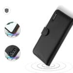 Dux Duxis Hivo Genuine Leather Bookcase FE Black Kryt Samsung Galaxy S21 Fe