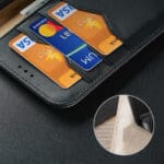 Dux Duxis Hivo Genuine Leather Bookcase FE Black Kryt Samsung Galaxy S21 Fe