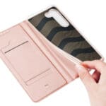 Dux Duxis Skin Pro Flip Card Wallet Stand Pink Kryt Samsung Galaxy S23 Plus