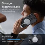 ESR Air Armor Halolock MagSafe Frosted Black Kryt iPhone 14