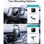 ESR Halolock MagSafe Magnetic Car Mount Set Black