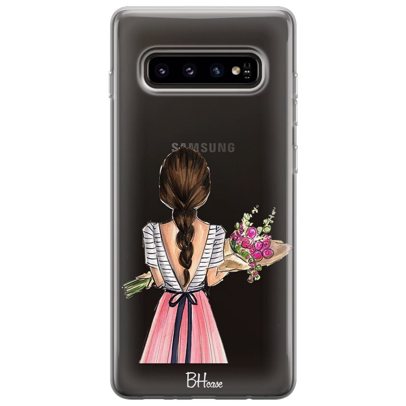 Floral Girl Kryt Samsung S10