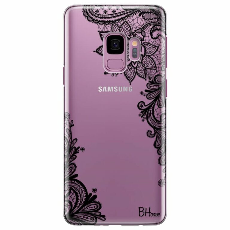Flowers Black Kryt Samsung S9