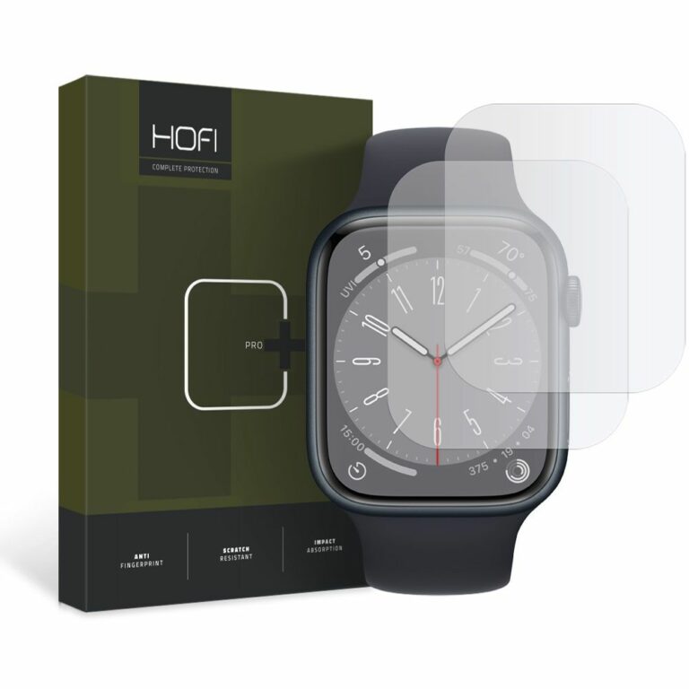 Hofi Folia Hydroflex Pro+ 2-pack Apple Watch 4 / 5 / 6 / 7 / 8 / Se (44 / 45 Mm) Clear