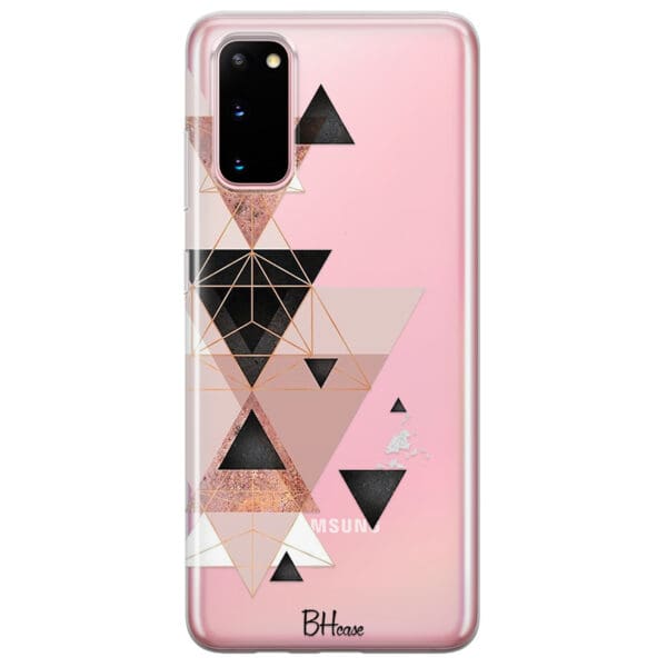 Geometric Pink Kryt Samsung S20