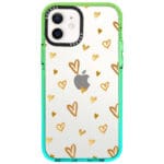 Golden Hearts Kryt iPhone 12 Mini