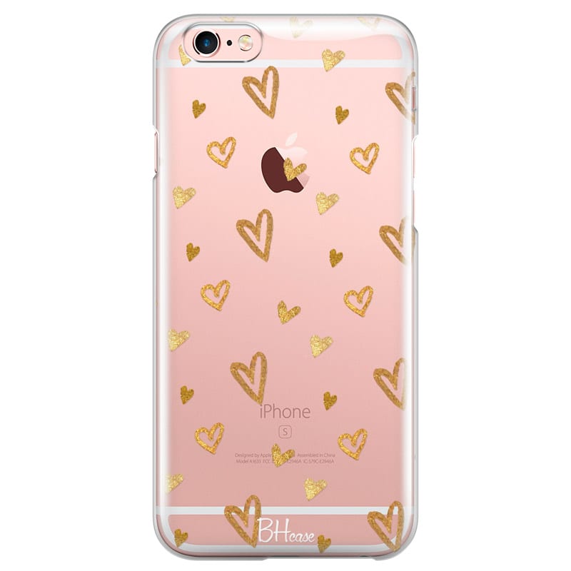 Golden Hearts Kryt iPhone 6/6S