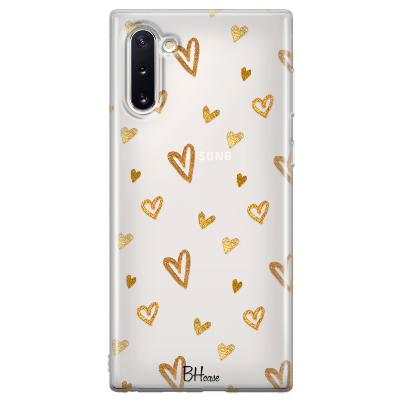 Golden Hearts Kryt Samsung Note 10