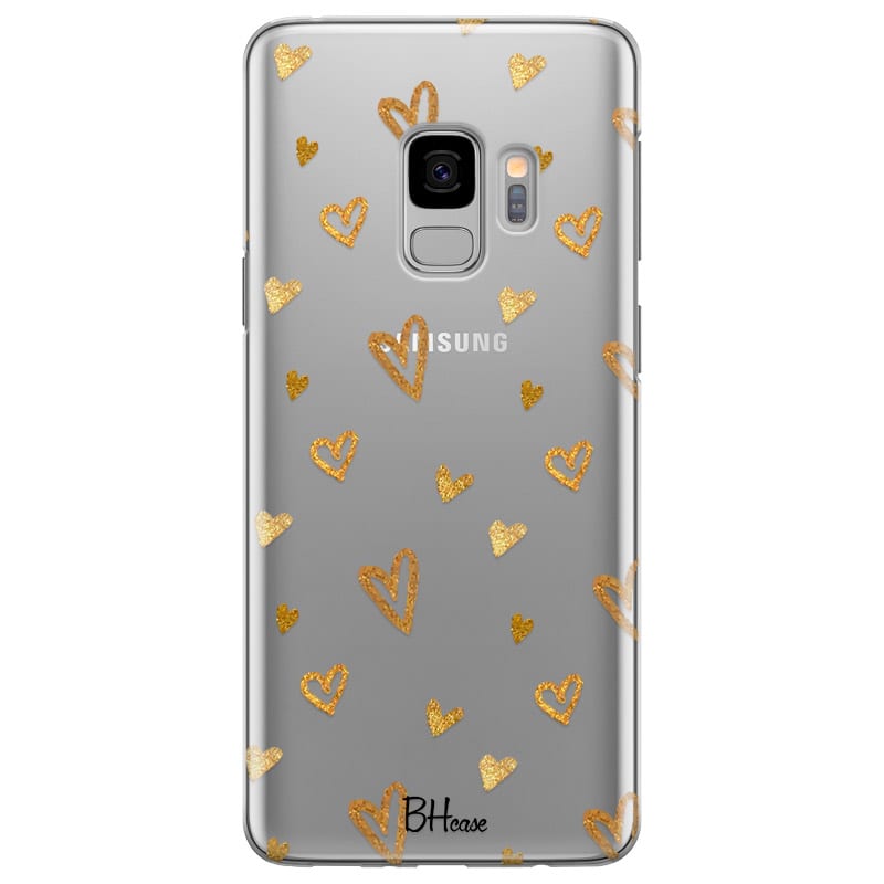 Golden Hearts Kryt Samsung S9