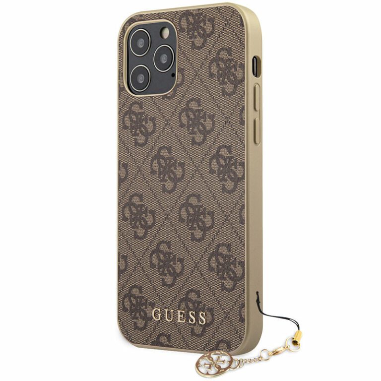 Guess 4G Charms Brown Kryt iPhone 12/12 Pro