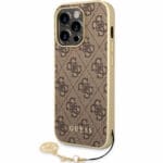 Guess 4G Charms Brown Kryt iPhone 14 Pro