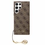 Guess 4G Charms Brown Kryt Samsung Galaxy S23 Ultra