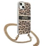 Guess 4G GUHCP13SKBCLE Leopard Gold Strap Kryt iPhone 13 Mini