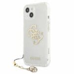 Guess 4G GUHCP13SKS4GGO Gold Charms Collection Kryt iPhone 13 Mini
