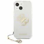 Guess 4G GUHCP13SKS4GGO Gold Charms Collection Kryt iPhone 13 Mini