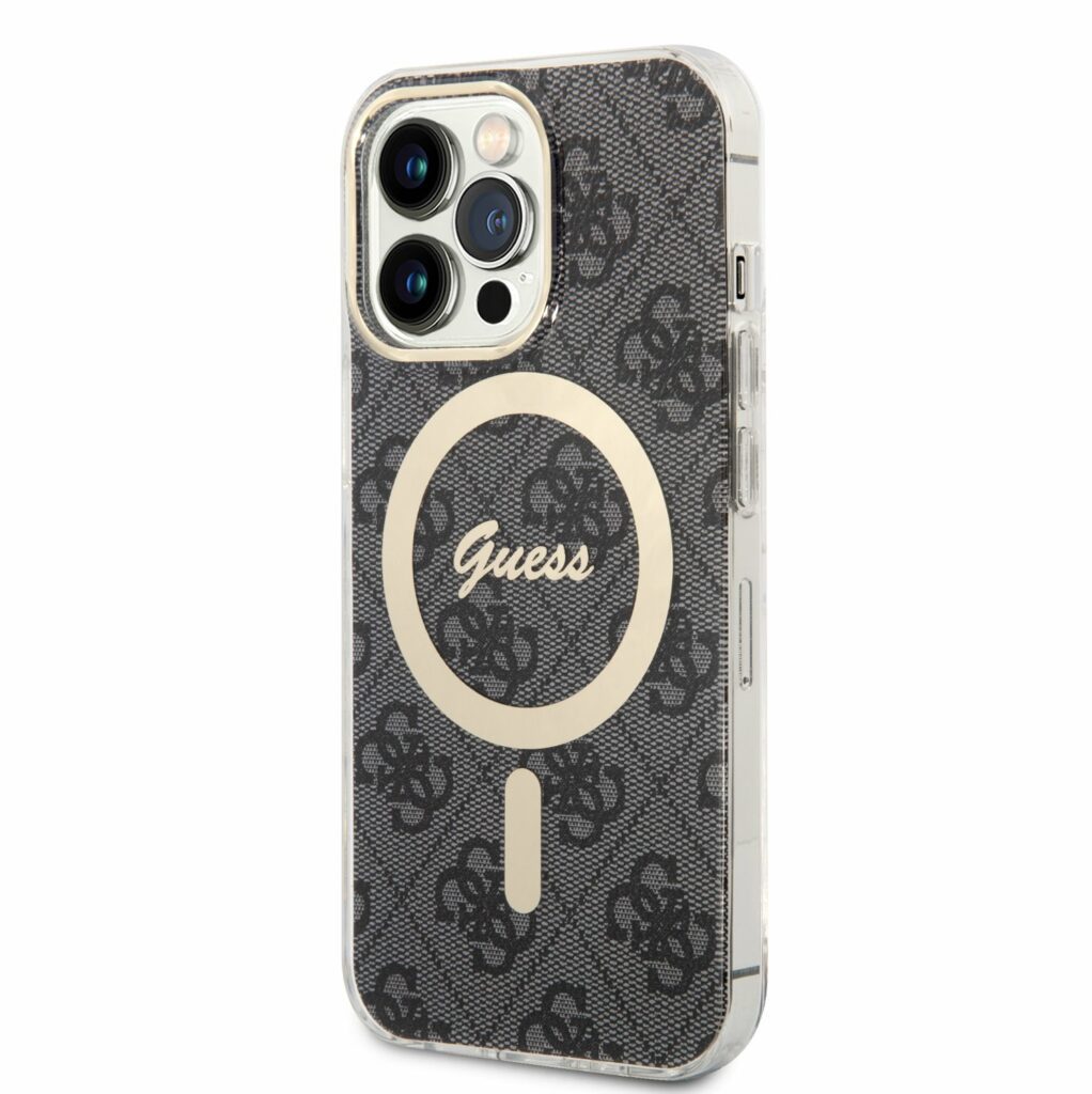 Guess 4G IML MagSafe Black Kryt iPhone 13 Pro