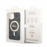 Guess 4G IML MagSafe Black Kryt iPhone 14