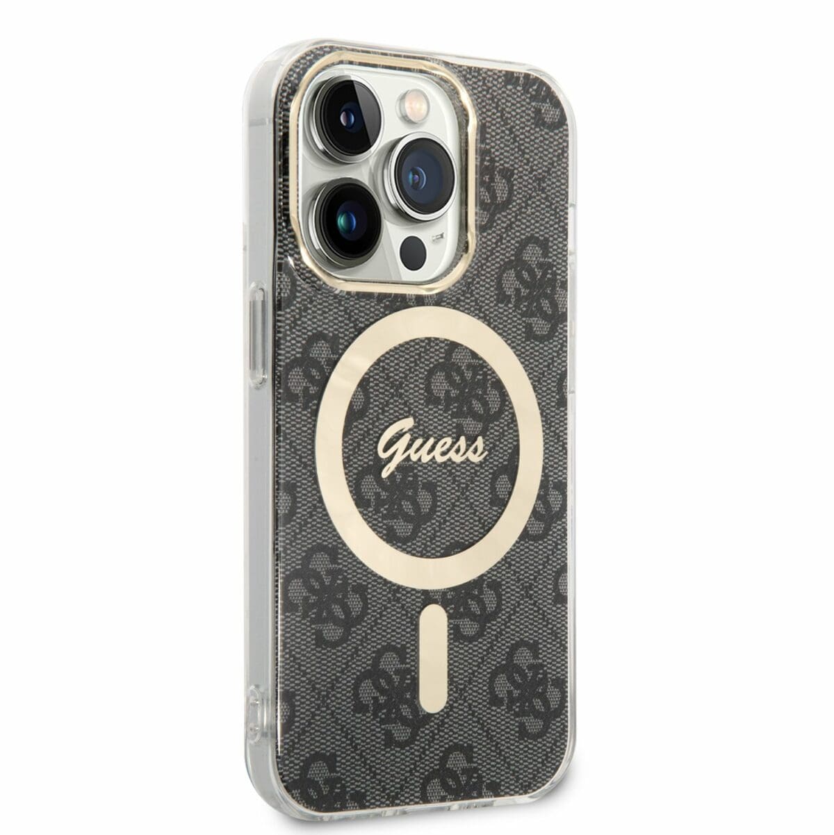 Guess 4G IML MagSafe Black Kryt iPhone 14 Pro