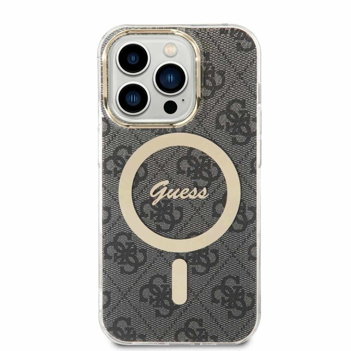 Guess 4G IML MagSafe Black Kryt iPhone 14 Pro