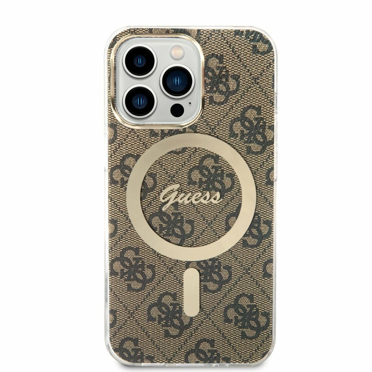 Guess 4G IML MagSafe Brown Kryt iPhone 13 Pro