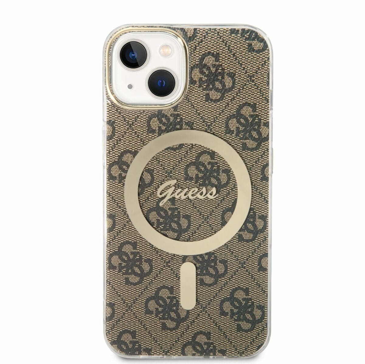 Guess 4G IML MagSafe Brown Kryt iPhone 14