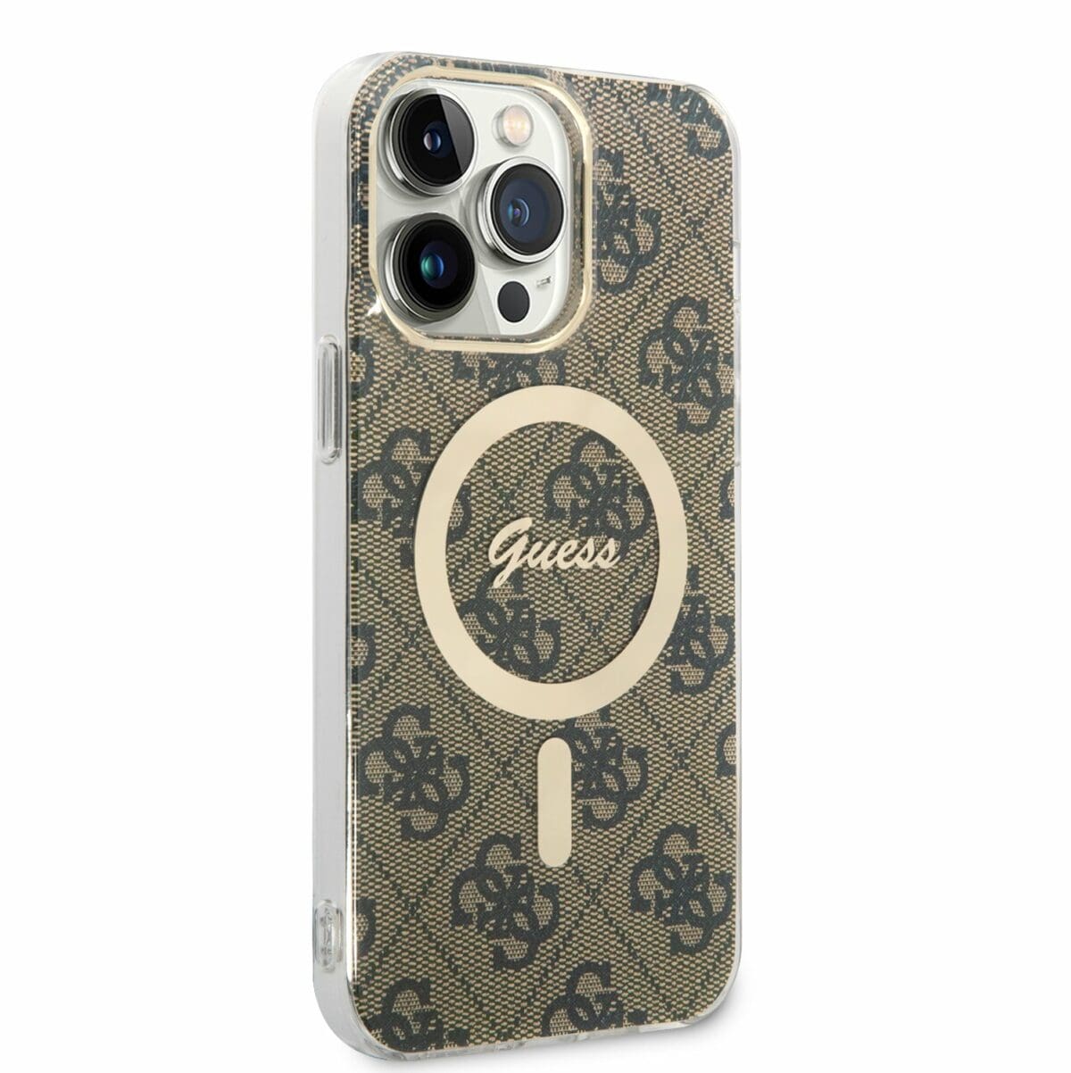 Guess 4G IML MagSafe Brown Kryt iPhone 14 Pro Max