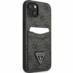 Guess 4G Saffiano Double Card Black Kryt iPhone 13