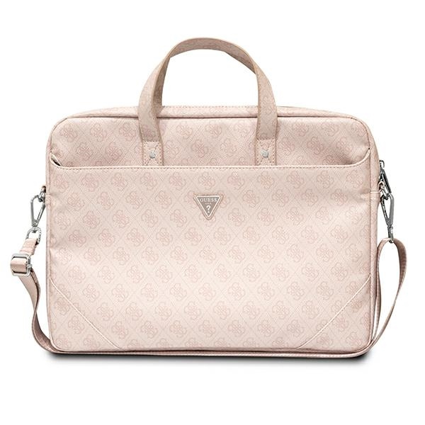 Guess Bag GUCB15P4TP 16" Pink Saffiano 4G Triangle Logo