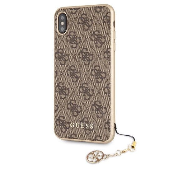 Guess 4G Charms Brown Kryt iPhone X/XS
