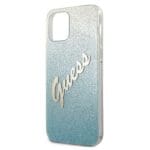 Guess Glitter Gradient Script Blue Kryt iPhone 12 Mini