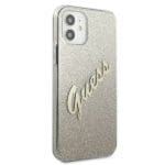 Guess Glitter Gradient Script Gold Kryt iPhone 12 Mini