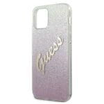 Guess Glitter Gradient Script Pink Kryt iPhone 12 Mini