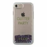Guess Glitter Liquid Party GUHCP7GLUQPU Purple Kryt iPhone 8/7/SE 2020/SE 2022