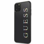 Guess Glitter Logo GUHCN65LGMLBK Black Kryt iPhone 11 Pro Max